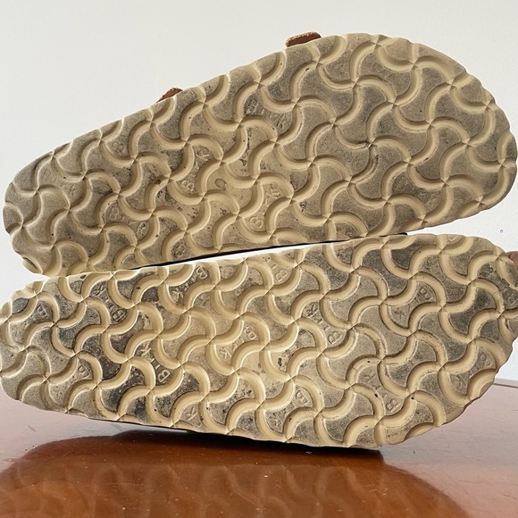 Birkenstock Bellary Metallic Gold Leather Slide Sandals | EU 37 - Picture 7 of 8